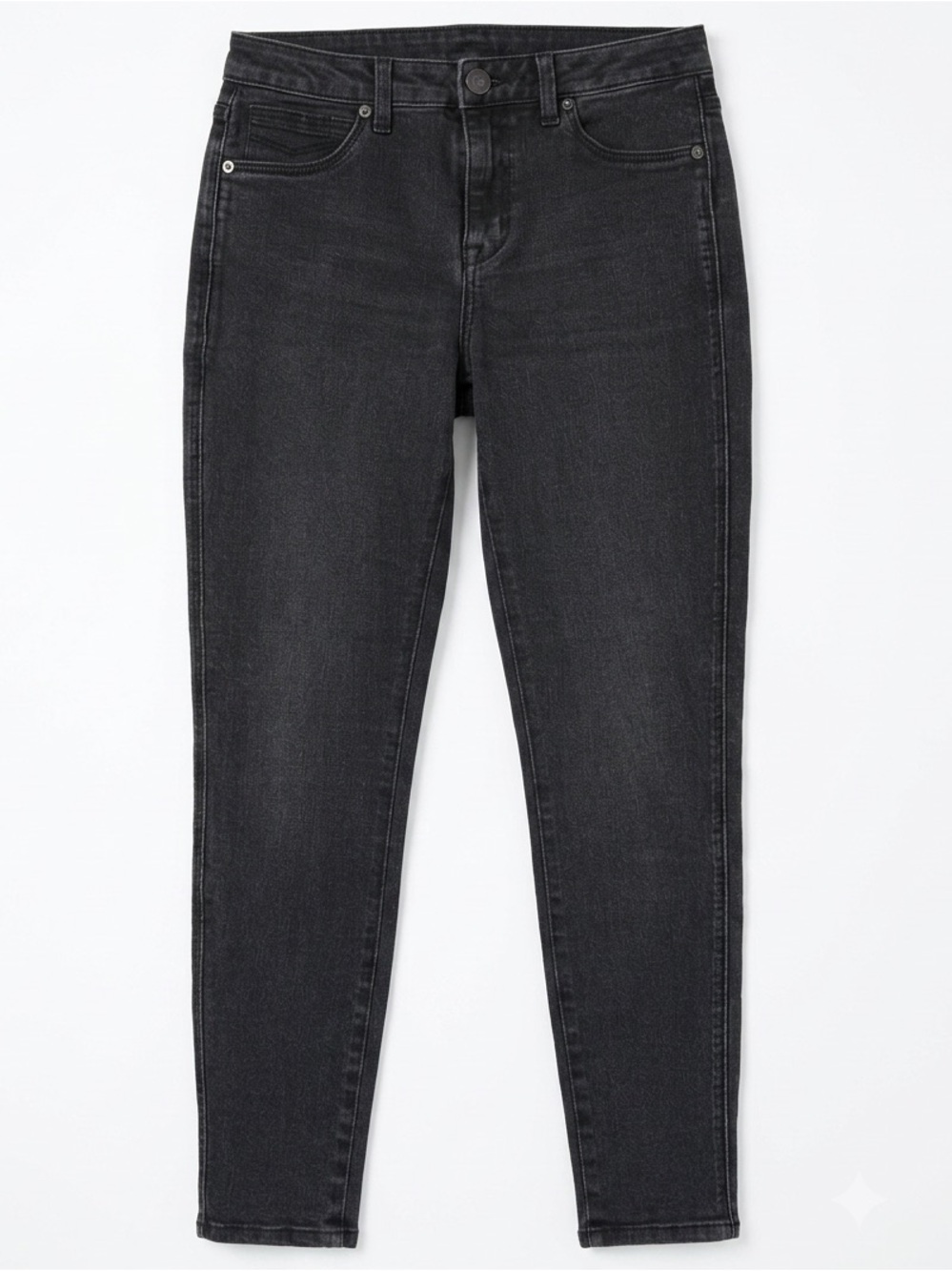 AS Denim Mid Rise Skinny Jeans Washed Black Stretch Size 6 - Picture 2 of 6